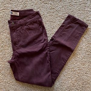 Old Navy Women's Deep Burgundy Skinny Jeans
